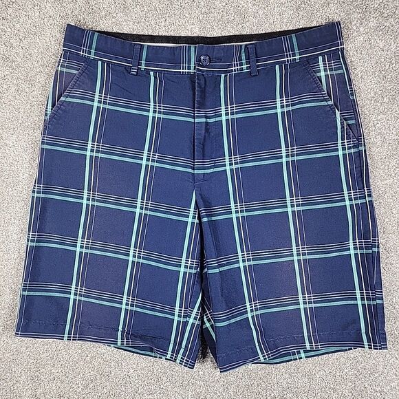 Greg Norman Other - Men's GREG NORMAN Shark Performance Fabric Golf Shorts - Blue Size 34